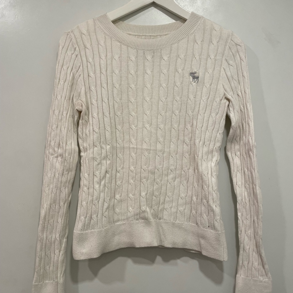 Cable Knit Cream Sweater